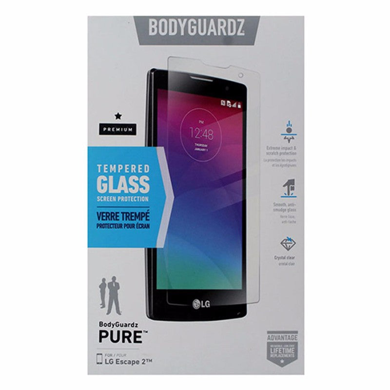BodyGuardz Pure Tempered Glass Screen Protector for LG Escape 2 - Clear - BodyGuardz - Simple Cell Shop, Free shipping from Maryland!