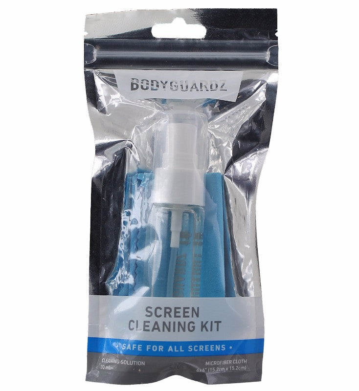 BodyGuardz Screen Cleaning Kit - Cloth and Solution for Monitors, TVs, Phones - BODYGUARDZ - Simple Cell Shop, Free shipping from Maryland!