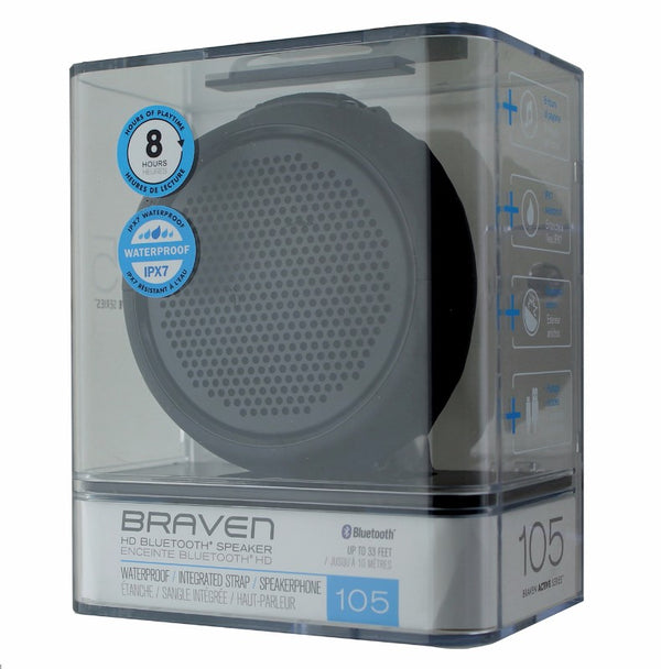 Braven 105 Wireless Portable Waterproof Bluetooth Speaker w/ Action Mount -Black - Braven - Simple Cell Shop, Free shipping from Maryland!
