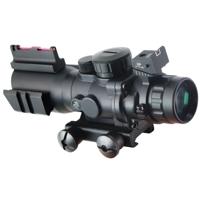 4x32 Compact Scope with Fiber Optic Sight and 4X Magnification (32mm) - Black - Unbranded - Simple Cell Shop, Free shipping from Maryland!