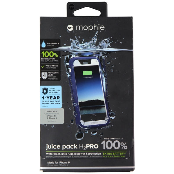 Mophie Juice Pack H2PRO Waterproof Charging Case for Apple iPhone 6 - Blue/White - Mophie - Simple Cell Shop, Free shipping from Maryland!