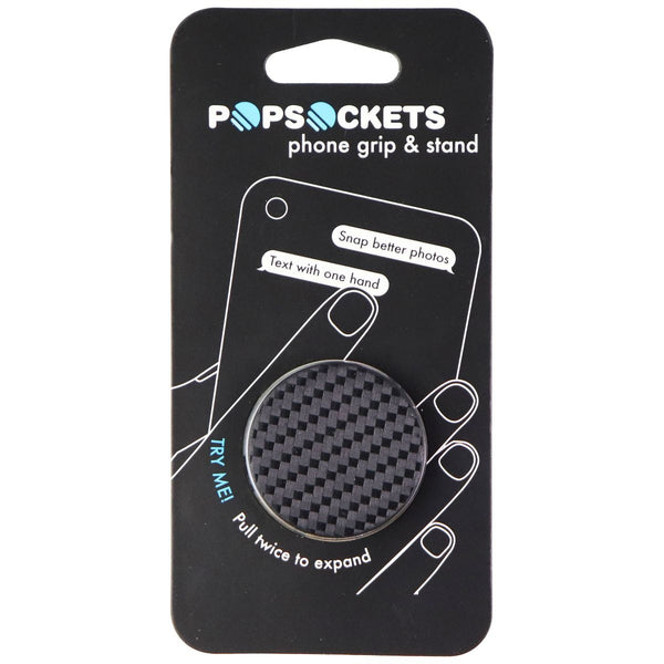 PopSockets Collapsible Grip & Stand for Phones and Tablets - Carbonite Weave - PopSockets - Simple Cell Shop, Free shipping from Maryland!