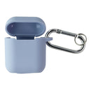 Silicon Case for Apple Airpods (Gen 1 & 2) with Carabiner/Keychain - Light Blue - Unbranded - Simple Cell Shop, Free shipping from Maryland!