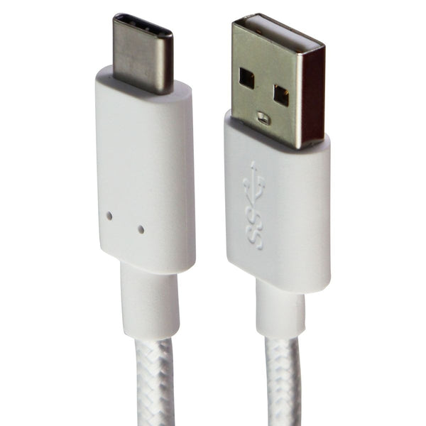 Alcatel (3.3-Ft) 1m SuperSpeed SS USB to USB-C Charge/Sync Braided Cable - White