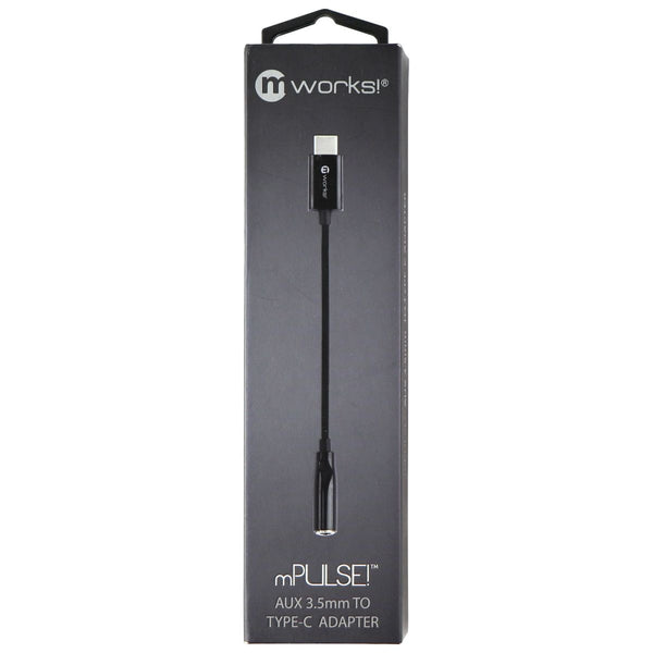 mWorks! mPULSE! Aux 3.5mm to Type-C Audio Adapter - Black - mWorks! - Simple Cell Shop, Free shipping from Maryland!