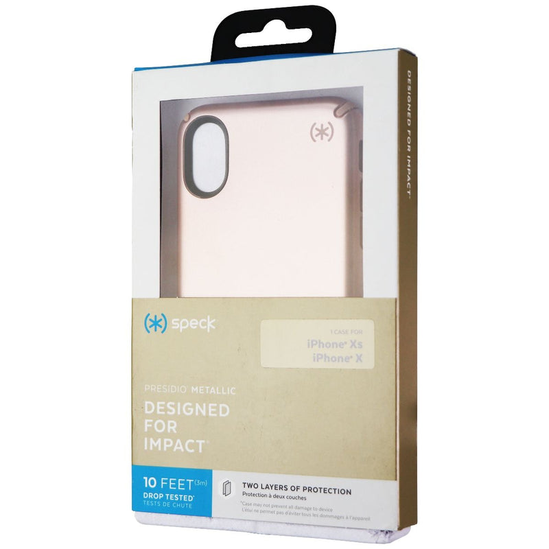 Speck Presidio Metallic Case for Apple iPhone Xs/X - Rose Gold/Dahlia Peach - Speck - Simple Cell Shop, Free shipping from Maryland!