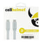 CellHelmet (3-Ft) USB-C to USB-C Flat Charge/Sync Cable - Gray - CellHelmet - Simple Cell Shop, Free shipping from Maryland!