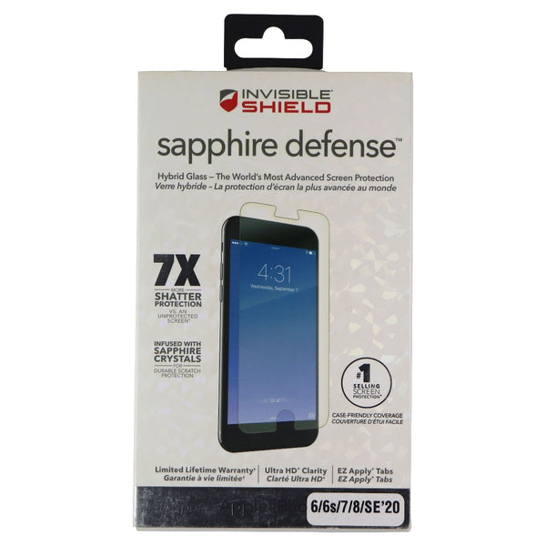 ZAGG InvisibleShield Sapphire Defense Hybrid Glass for iPhone SE 2nd Gen/8/7/6s