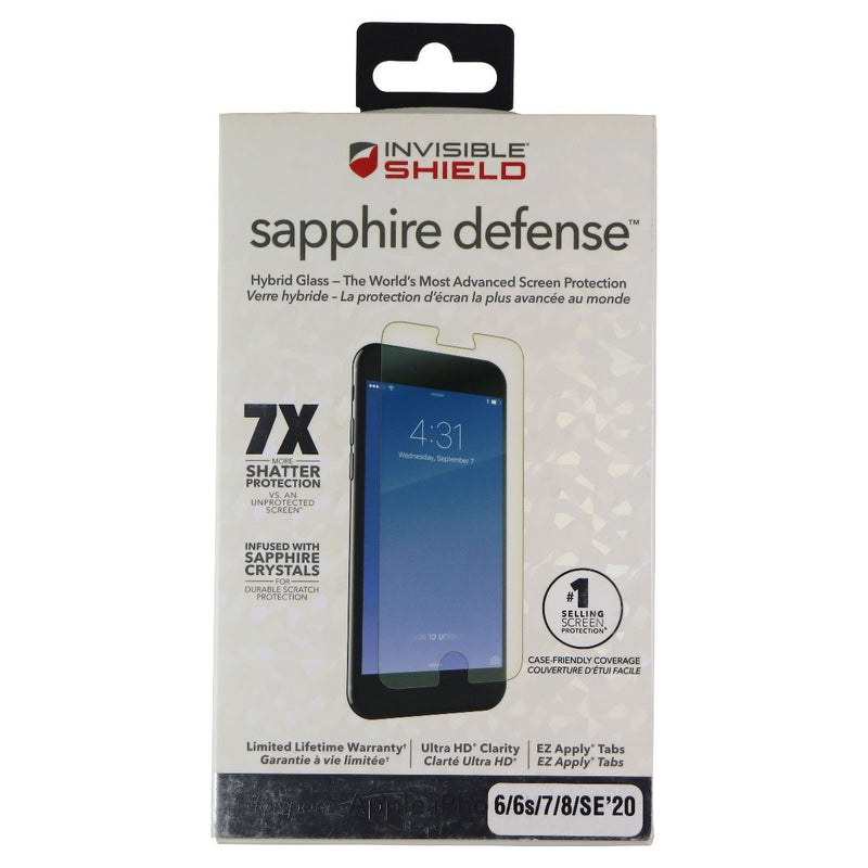 ZAGG InvisibleShield Sapphire Defense Hybrid Glass for iPhone SE 2nd Gen/8/7/6s
