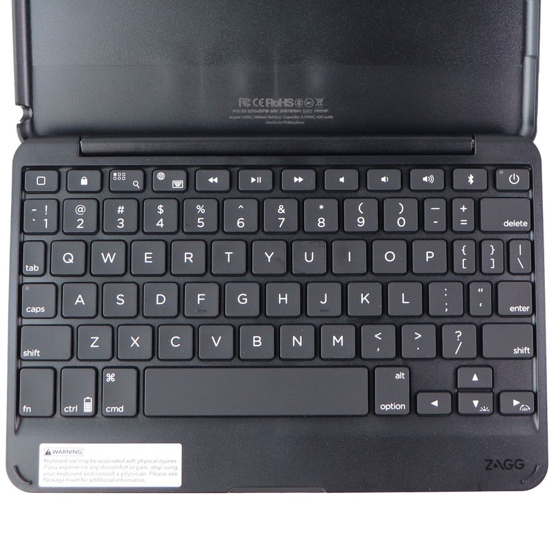 ZAGG Folio Case with Backlit 7 Color Keyboard for iPad Mini 5th Gen - Black - Zagg - Simple Cell Shop, Free shipping from Maryland!