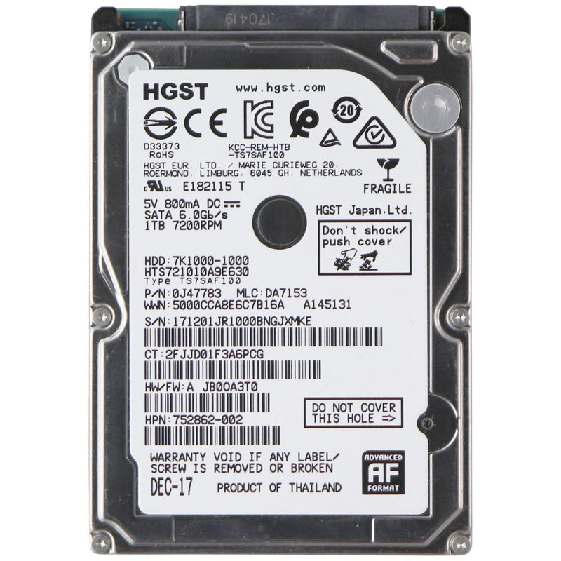HGST Travelstar 7K1000 2.5-Inch 1TB 7200 RPM SATA III 32MB Cache Internal HDD - HGST - Simple Cell Shop, Free shipping from Maryland!
