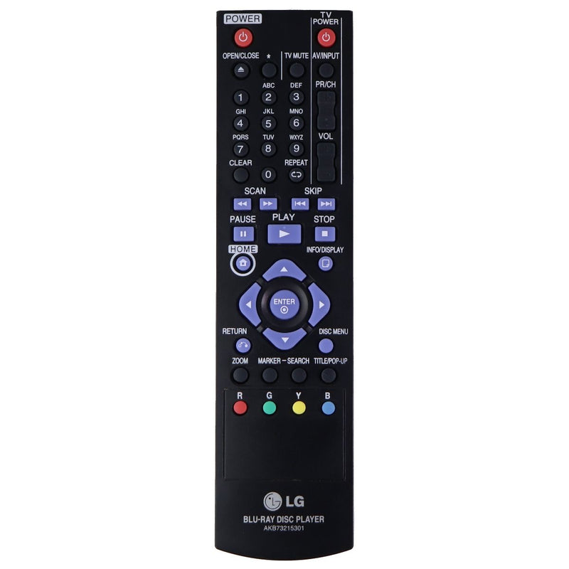 LG Remote Control (AKB73215301) for Select LG Blu-Ray Disc Players - Black - LG - Simple Cell Shop, Free shipping from Maryland!