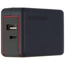Puregear Universal 57W Dual USB-A and USB-C (PD 2.0) Wall Charger - Gray/Red - PureGear - Simple Cell Shop, Free shipping from Maryland!