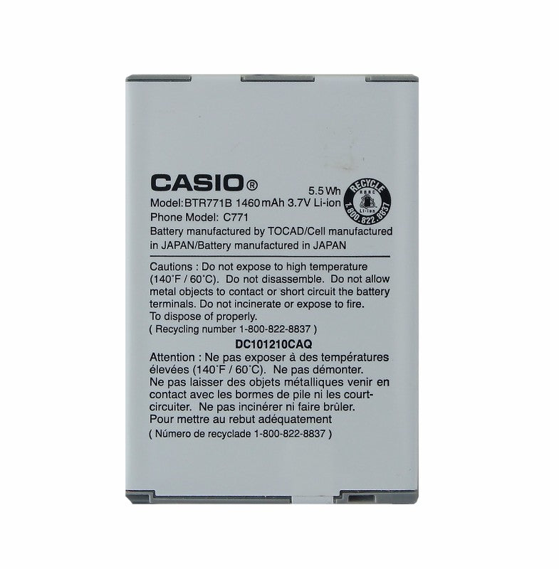 OEM Casio BTR771B 1460 mAh Replacement Battery for GzOne Commando - Casio - Simple Cell Shop, Free shipping from Maryland!