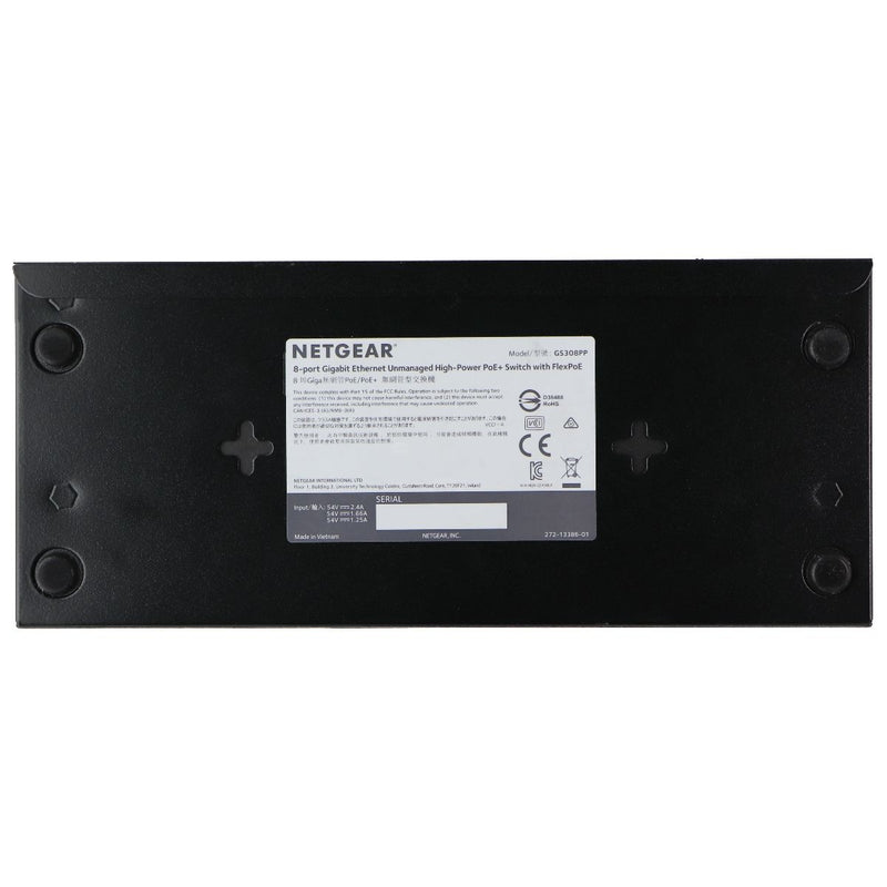 NETGEAR 8-port Gigabit Ethernet high-Power PoE+ Switch FlexPoE (GS308PP) - Netgear - Simple Cell Shop, Free shipping from Maryland!
