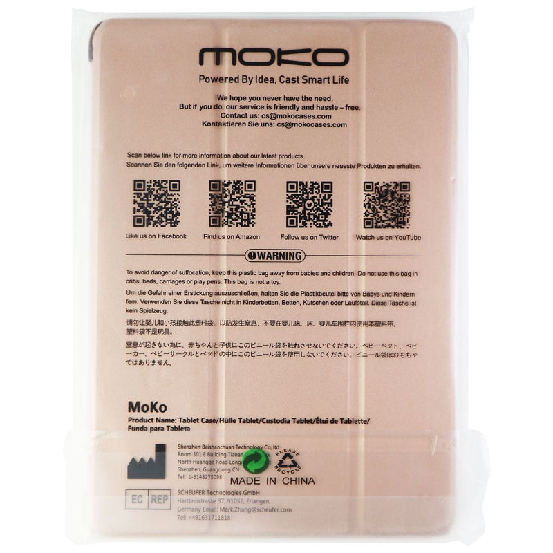 Moko Folio Case for Apple iPad 9.7 (6th/5th Gen) 2018/2017 - Rose Gold - Moko - Simple Cell Shop, Free shipping from Maryland!