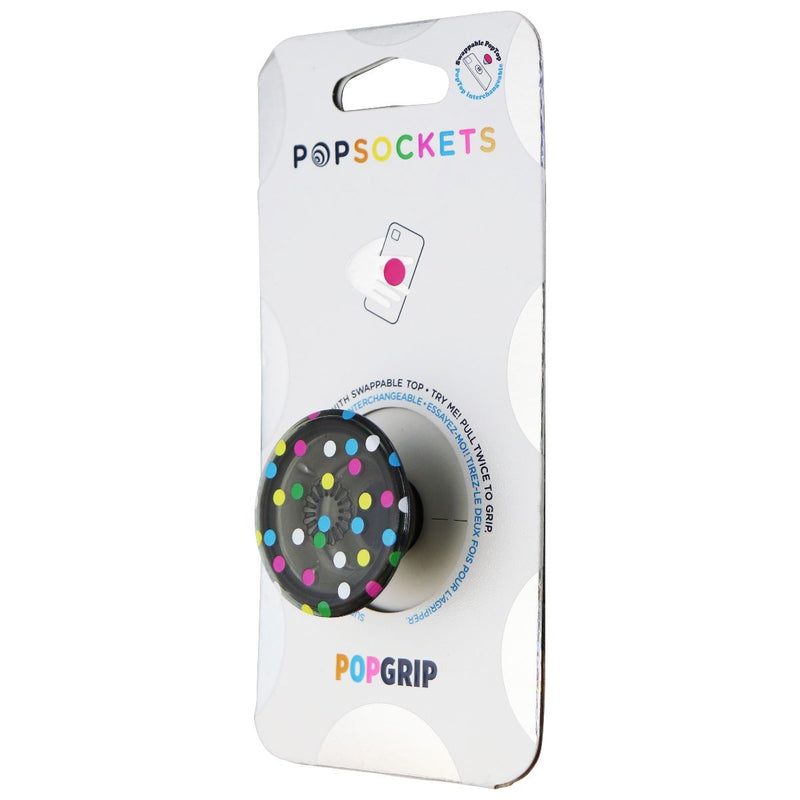 PopSockets PopGrip Expanding Stand and Grip w/ Swappable Top - Black Disco Dots - PopSockets - Simple Cell Shop, Free shipping from Maryland!