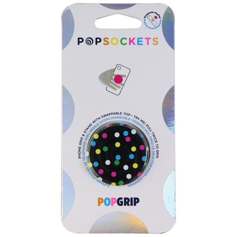 PopSockets PopGrip Expanding Stand and Grip w/ Swappable Top - Black Disco Dots - PopSockets - Simple Cell Shop, Free shipping from Maryland!
