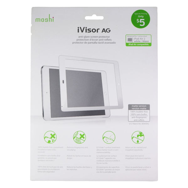 Moshi iVisor AG Anti-Glare Screen Protector for Apple iPad Air 2 - White/Clear - Moshi - Simple Cell Shop, Free shipping from Maryland!