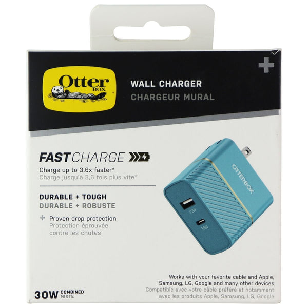 Otterbox FastCharge USB-C and USB-A Dual Port (30W) Car Charger - Teal - OtterBox - Simple Cell Shop, Free shipping from Maryland!