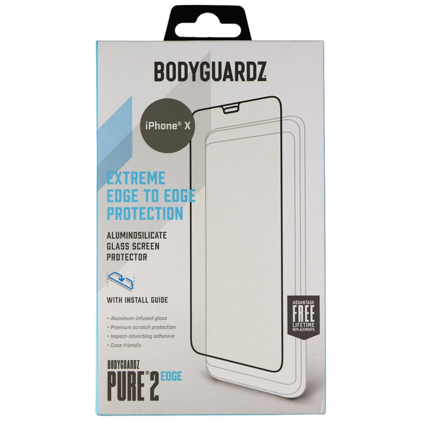 BodyGuardz Pure 2 Edge Series Tempered Glass for Apple iPhone X - Clear - BODYGUARDZ - Simple Cell Shop, Free shipping from Maryland!