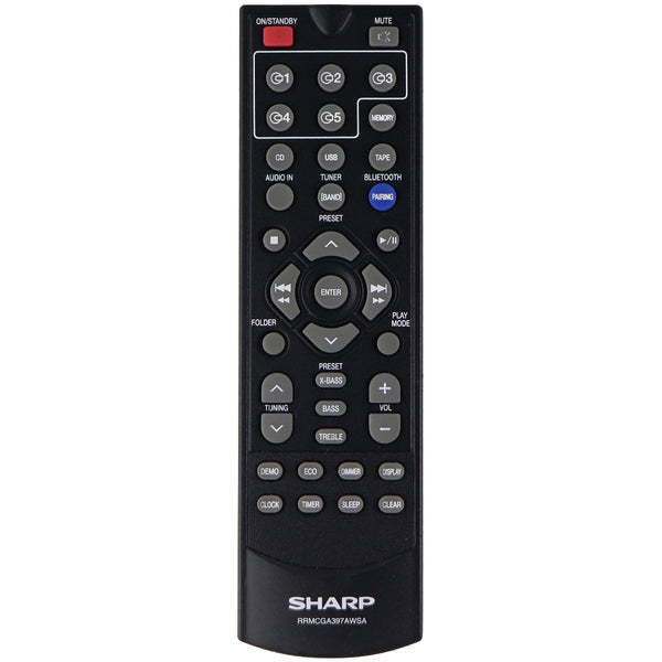 Sharp OEM Remote Control (RMCGA397AWSA) for Select Sharp Systems - Black - SHARP - Simple Cell Shop, Free shipping from Maryland!
