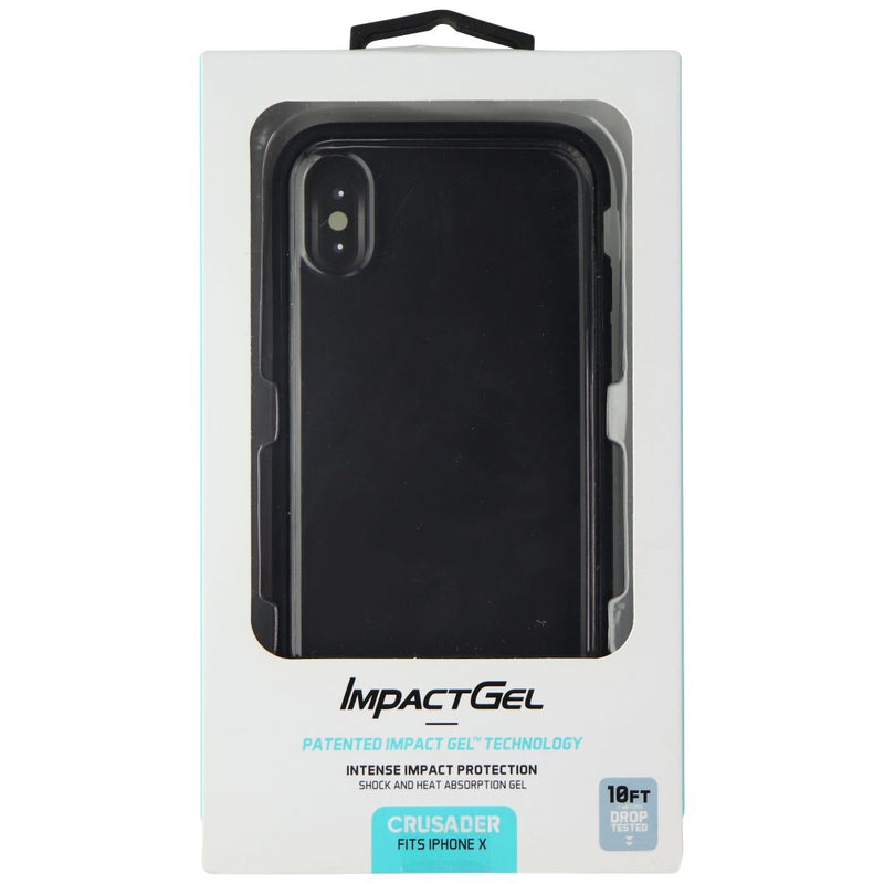 MOBILEISTIC ImpactGel Crusader Case for Apple iPhone Xs/X - Clear / Black - ImpactGel - Simple Cell Shop, Free shipping from Maryland!