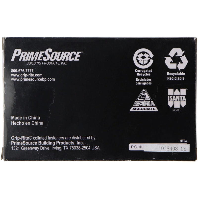 Grip Rite Collated Staples A11 Electrogalvanized (5/16-in x 3/8-in) 5000 pcs - PrimeSource - Simple Cell Shop, Free shipping from Maryland!