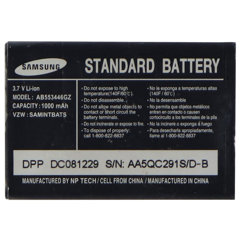 Samsung Rechargeable 1,000mAh OEM Battery (AB553446GZ) for Samsung A930 - Black - Samsung - Simple Cell Shop, Free shipping from Maryland!