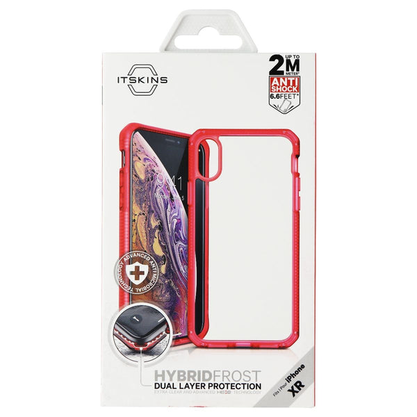 ITSKINS Hybrid Frost Phone Case for Apple iPhone XR - Transparent / Red - ITSKINS - Simple Cell Shop, Free shipping from Maryland!