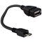 Female USB-A to Micro-USB Short Connector/Adapter Cable - Black - Unbranded - Simple Cell Shop, Free shipping from Maryland!