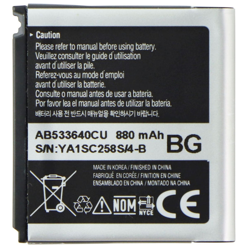 Samsung OEM (AB533640CU) Battery for Samsung Helio Mysto (3.7V/3.26Wh/880mAh) - Samsung - Simple Cell Shop, Free shipping from Maryland!