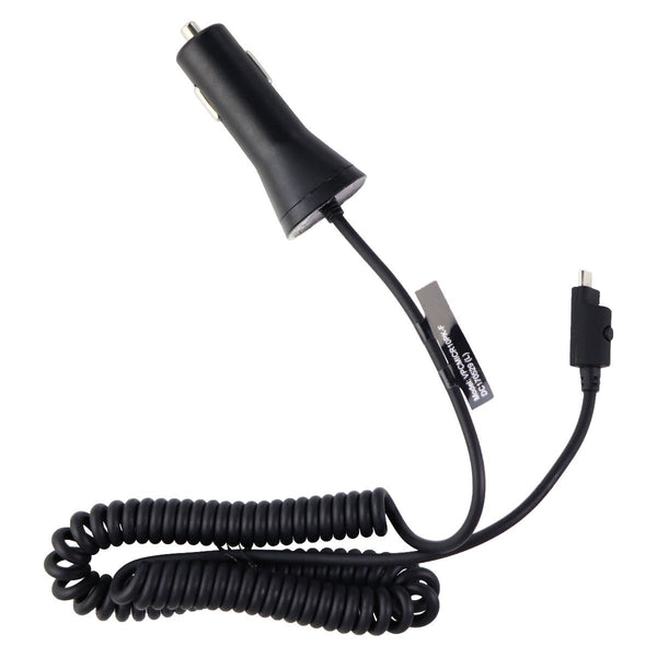 Verizon Xentris (Micro-USB) Coiled Cable Car Charger with LED Light - Black - Xentris - Simple Cell Shop, Free shipping from Maryland!
