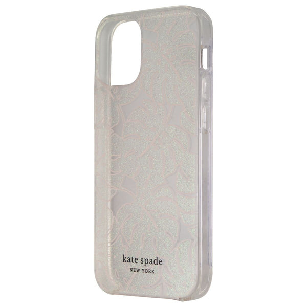 Kate Spade Hardshell Case for iPhone 12 Mini - Island Leaf Pink Glitter - Kate Spade New York - Simple Cell Shop, Free shipping from Maryland!