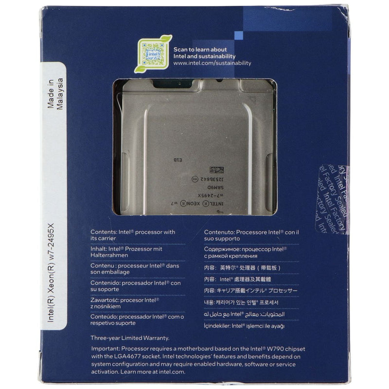 Intel Xeon w7-2495X Processor (45M Cache, 2.5 GHz) LGA4677 / BX807132495X (2023)