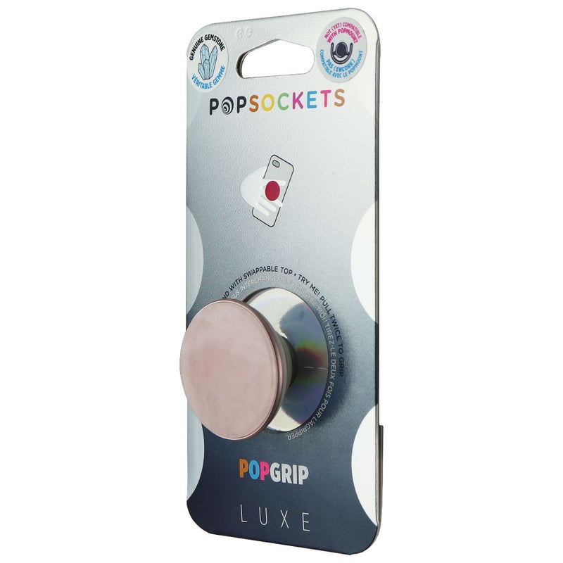 PopSockets PopGrip Luxe Series Swappable Grip and Stand - Genuine Rose Quartz - PopSockets - Simple Cell Shop, Free shipping from Maryland!