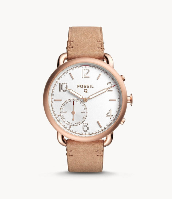 Fossil FTW1129 Hybrid Smartwatch Q Tailor Rose Ladies - Gold / Leather - Fossil - Simple Cell Shop, Free shipping from Maryland!