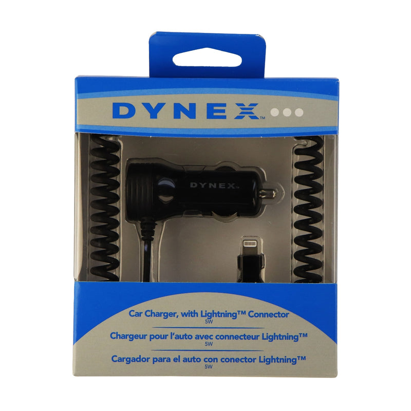 Dynex 5-Watt 1Amp Coiled Car Charger for iPhones - Black - Dynex - Simple Cell Shop, Free shipping from Maryland!