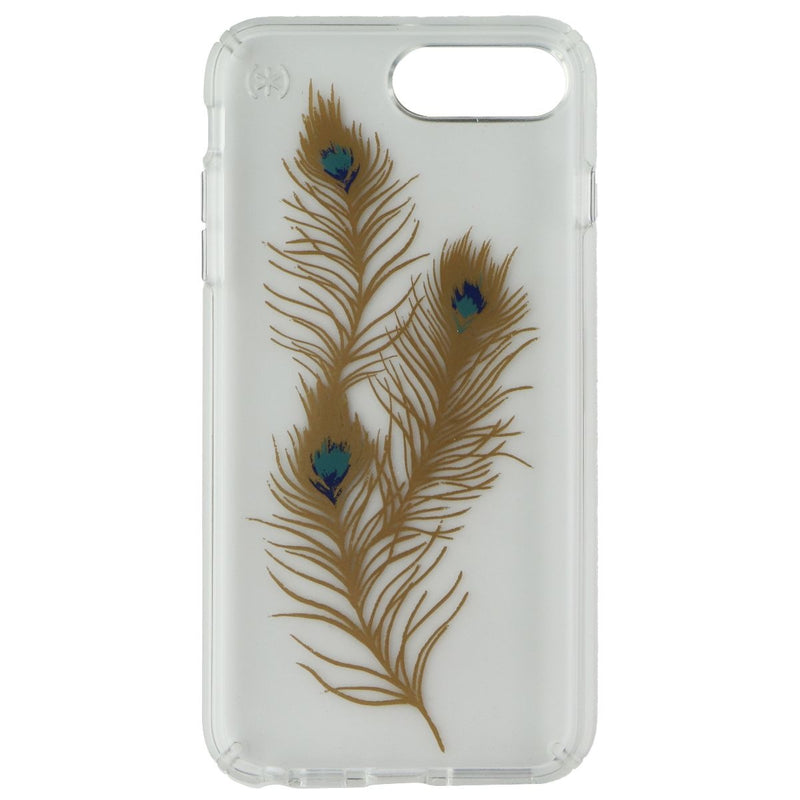 Speck Presidio Clear Print Hybrid Case for iPhone 7 Plus - Clear / Gold Feather