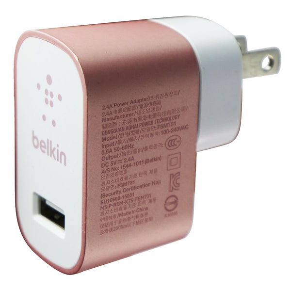 Belkin Mixit USB Wall Charger 2.4 Amp / 12 Watt - Rose Gold / Pink / White - Belkin - Simple Cell Shop, Free shipping from Maryland!