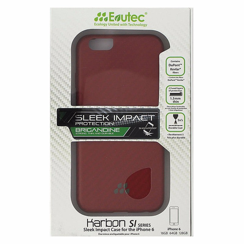 Evutec Karbon Sleek Impact Brigadine Case for iPhone 6S / 6 - Red - Evutec - Simple Cell Shop, Free shipping from Maryland!