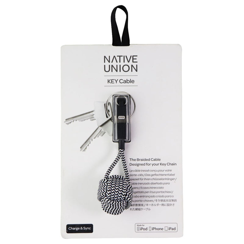 Native Union Key Cable USB Charge and Sync Cable for Apple Devices (MFI) - Zebra - Native Union - Simple Cell Shop, Free shipping from Maryland!