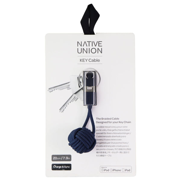 Native Union Key Cable USB Charge and Sync Cable for Apple Device (MFI) - Marine - Native Union - Simple Cell Shop, Free shipping from Maryland!
