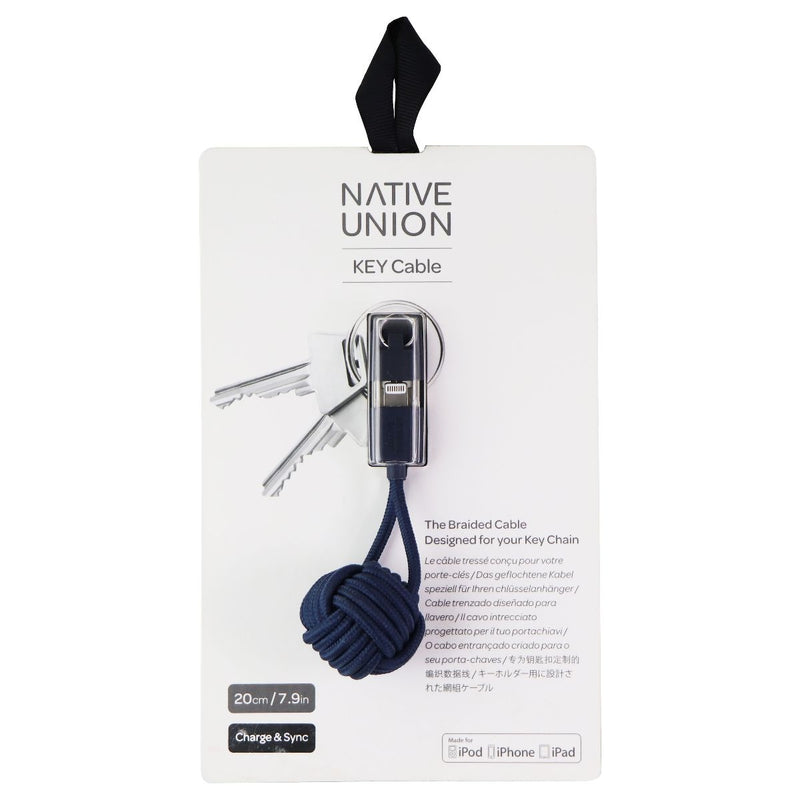 Native Union Key Cable USB Charge and Sync Cable for Apple Device (MFI) - Marine - Native Union - Simple Cell Shop, Free shipping from Maryland!