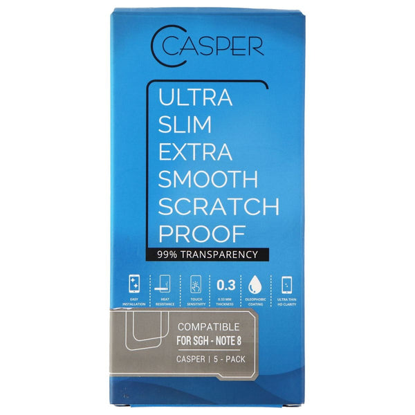 Casper Ultra Slim Glass Screen Protector for Samsung Galaxy Note8 - 5 Pack - Casper - Simple Cell Shop, Free shipping from Maryland!