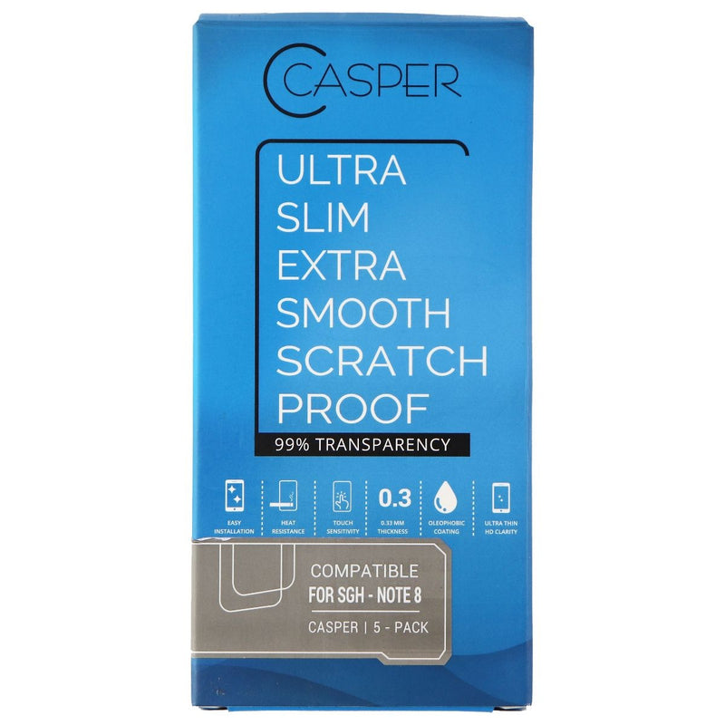 Casper Ultra Slim Glass Screen Protector for Samsung Galaxy Note8 - 5 Pack - Casper - Simple Cell Shop, Free shipping from Maryland!