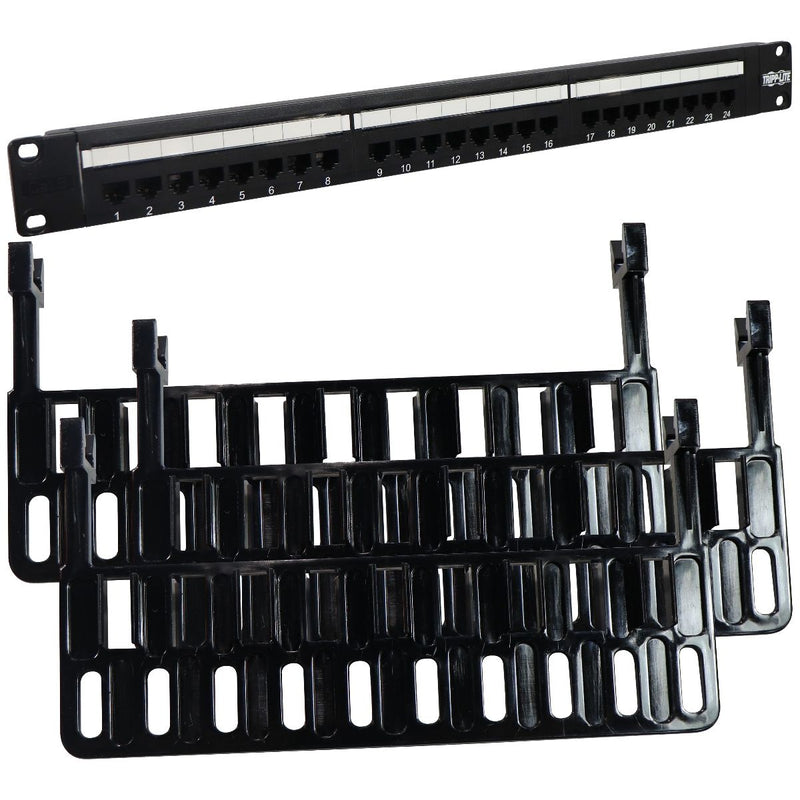 Tripp Lite 24-Port 1U Rackmount Cat6 110 Patch Panel 568B, RJ45 (N252-024) - Tripp Lite - Simple Cell Shop, Free shipping from Maryland!