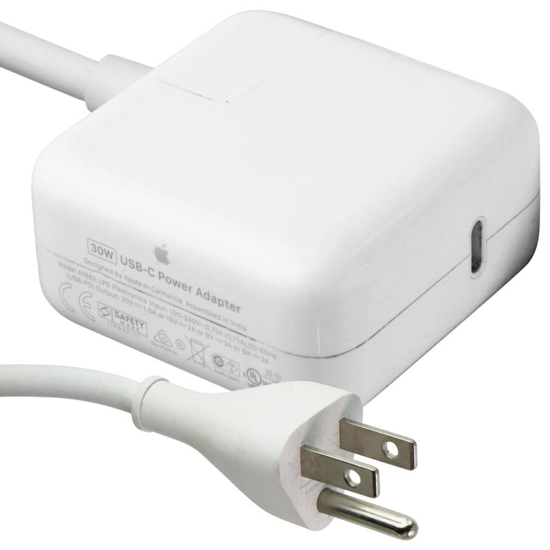 Apple 30W USB-C (Type C) Power Adapter with Power Cord - White (A1882)