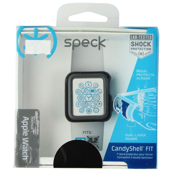 Speck CandyShell Fit Series Case for Apple Watch (38mm) - Black/Slate Grey - Speck - Simple Cell Shop, Free shipping from Maryland!