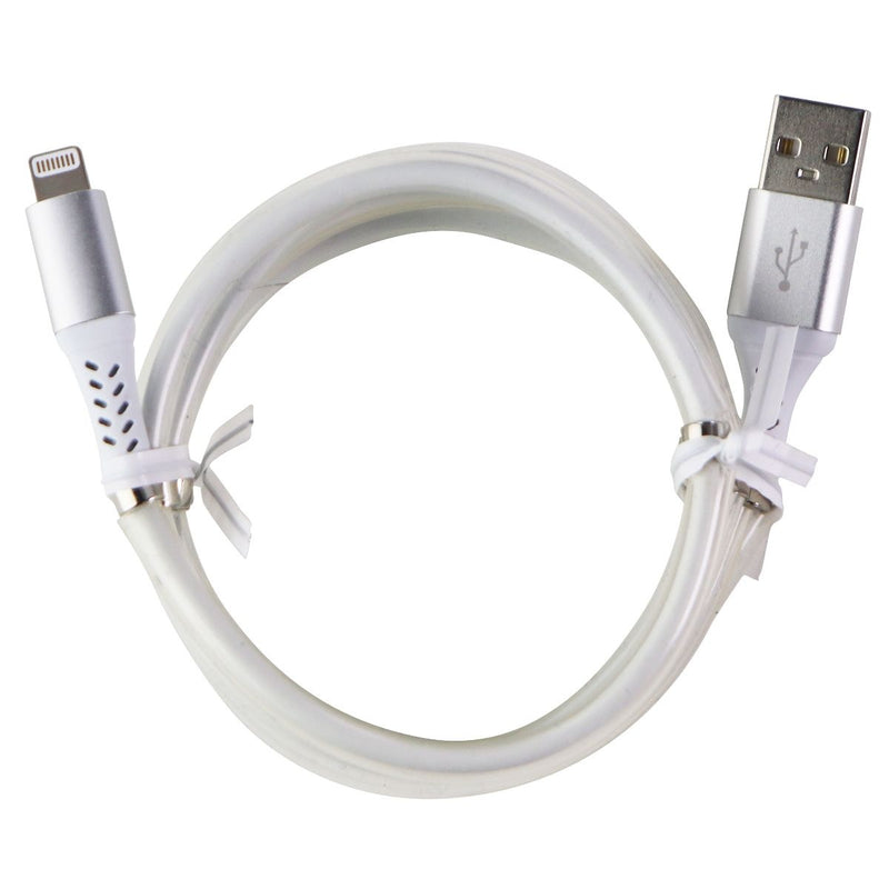 Magnetic Easy Wrap 4-Foot USB Charge & Sync Cable for iPhone/iPad - White/Silver - Unbranded - Simple Cell Shop, Free shipping from Maryland!